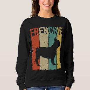 Frenchie French Bulldog Dog Vintage Retro Style Sweatshirt