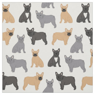Frenchie French Bulldog Fabric - Pick Your Colour!