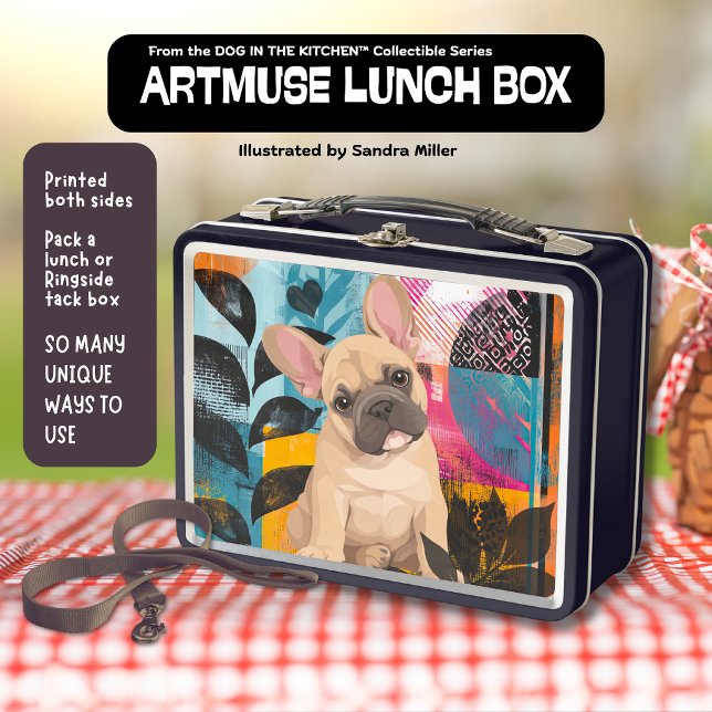 FRENCHIE French Bulldog Metal Lunch Box (Creator Uploaded)