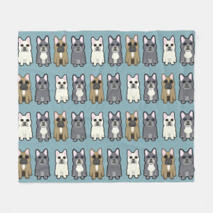 Frenchie Friends Fleece Blanket