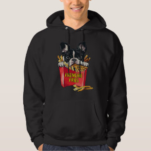 Frenchie Fries  French Bulldog Dog Mom Dad Men Wom Hoodie