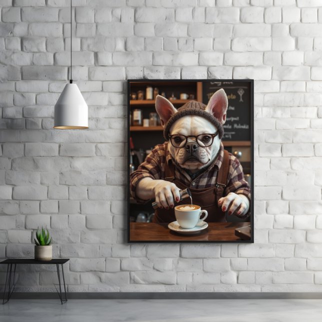 Frenchie Fuel Station: Sip, Slobber, Serve Poster (Creator Uploaded)
