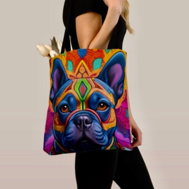 Frenchie Fun Birthday Fantasy Tote Bag (Creator Uploaded)