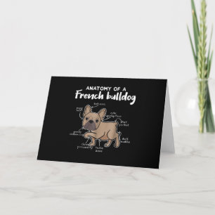 Frenchie Gift   Anatomy Of A French Bulldog Gift Card
