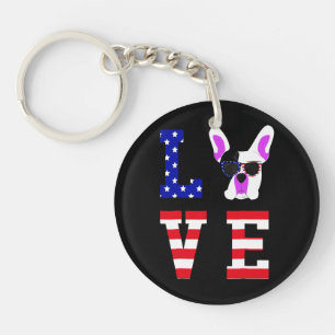 Frenchie Gift Cool Cute Love French Bulldog Key Ring