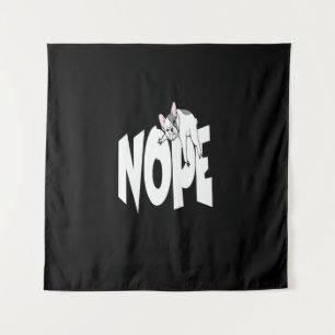 Frenchie Gift Cute Nope French Bulldog Tapestry
