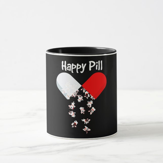 Frenchie Gift | Happy Pill French Bulldog Gift Mug (Center)