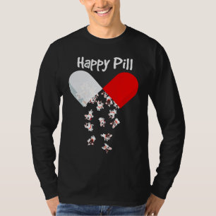 Frenchie Gift   Happy Pill French Bulldog Gift T-Shirt
