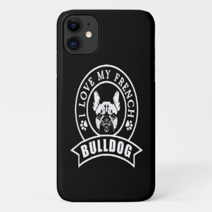 Frenchie Gift I Love My French Bulldog Case-Mate iPhone Case
