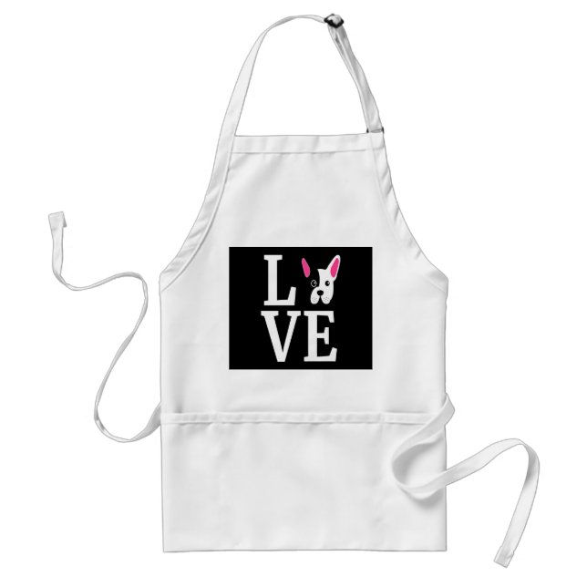 Frenchie Gift | Love French Bulldog Gift Standard Apron (Front)