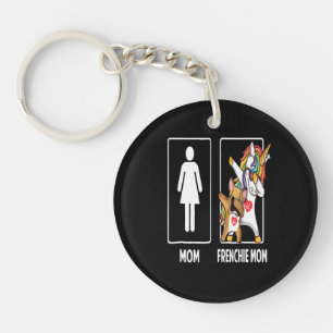 Frenchie Gift Mum With Frenchie Mum Unique Key Ring