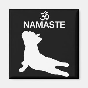 Frenchie Gift Namaste French Bulldog Gift Magnet