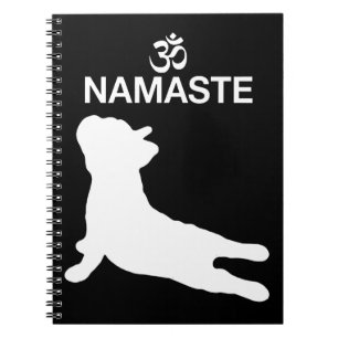 Frenchie Gift   Namaste French Bulldog Gift Notebook