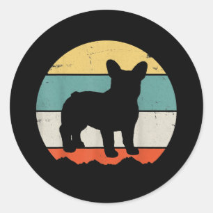 Frenchie Gift   Vintage French Bulldog Gift Classic Round Sticker