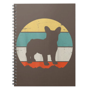 Frenchie Gift Vintage French Bulldog Gift Notebook