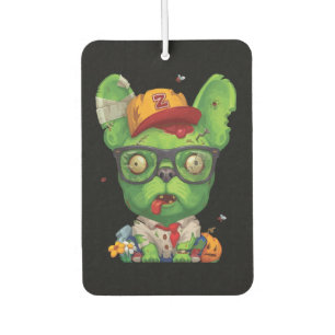 Frenchie Gift   Zombie French Bulldog Car Air Freshener