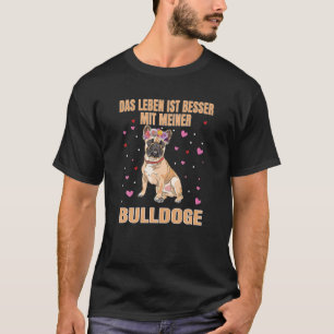 Frenchie Glitter French Bulldog Dog Holder T-Shirt