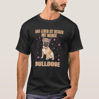 Frenchie Glitter French Bulldog Dog Holder T-Shirt