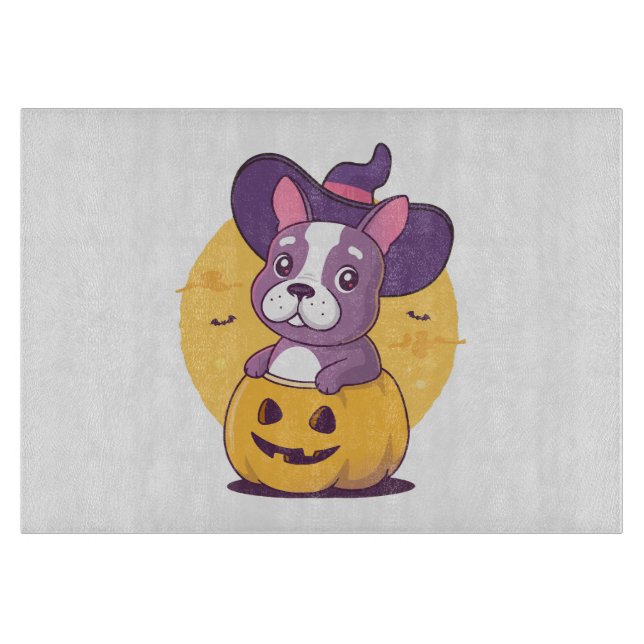 Frenchie Halloween Cutting Board (Front)