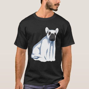 Frenchie Halloween Ghost Costume Dog French Bulldo T-Shirt