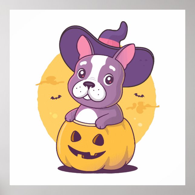 Frenchie Halloween Poster (Front)
