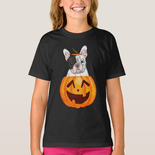 Frenchie Halloween   T-Shirt (Front)
