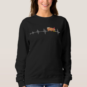 Frenchie Heartbeat Dog Cute Animal Pet French Bull Sweatshirt