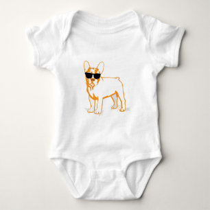 Frenchie Howlelu Baby Bodysuit