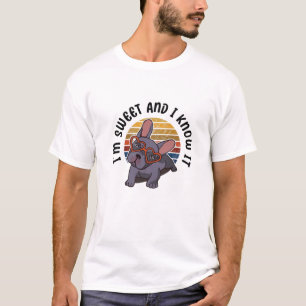 Frenchie IM Sweet And I Know It Funny French Bulld T-Shirt