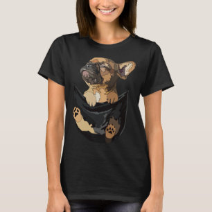 Frenchie In Pocket French Bulldog Mom Dad Dog T-Shirt