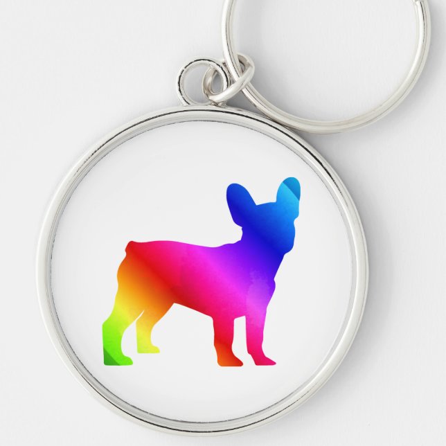Frenchie    key ring (Front)