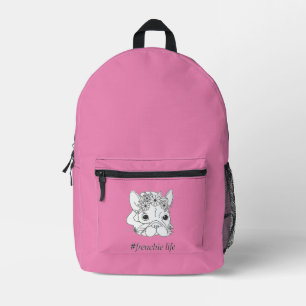 FRENCHIE LIFE Double Chamber Laptop Backpack