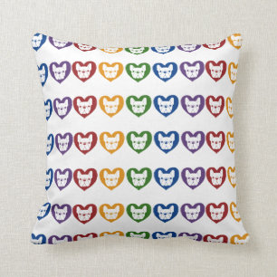 Frenchie Love, Rainbow Cushion