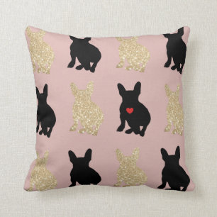 Frenchie Love Silhouette Cushion