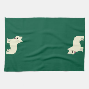 Frenchie Lover Green Tea Towel