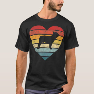 Frenchie Lover Owner Gifts Retro Sunset Dog Silhou T-Shirt