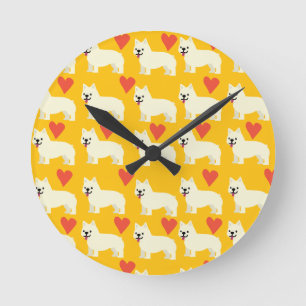 Frenchie Lover Round Clock