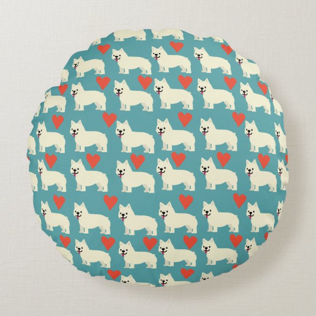 Frenchie Lover Round Cushion (Front)