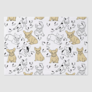 Frenchie Loves Bones Tissue Paper