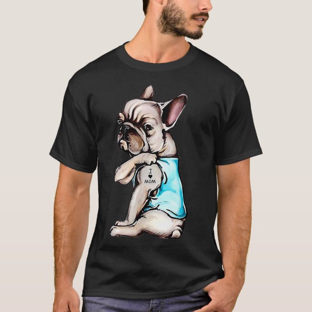 Frenchie Loves Mum T-Shirt (Front)