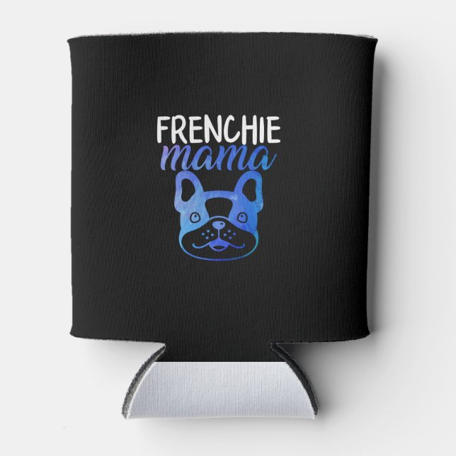 Frenchie Mama | French Bulldog | Dog Gift Can Cooler (Front)