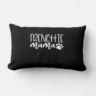 frenchie mama women french bulldog gift lumbar cushion
