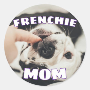Frenchie Mom Dad French Bulldog Lover Pets Classic Round Sticker