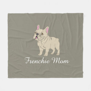 Frenchie Mom Fleece Blanket