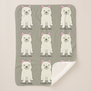 Frenchie Mom Sherpa Blanket