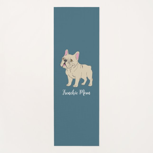 Frenchie Mom Yoga Mat (Front)