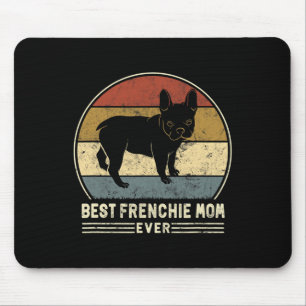 Frenchie Mum Ever Retro French Bulldog Dog Mum Mouse Pad