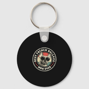 Frenchie Mum Ever Retro French Bulldog Lover Owner Key Ring