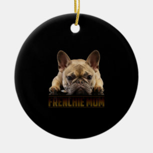 frenchie mum french bulldog mum gift ceramic tree decoration