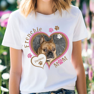 Frenchie Mum French Bulldog Photo Personalised T-Shirt